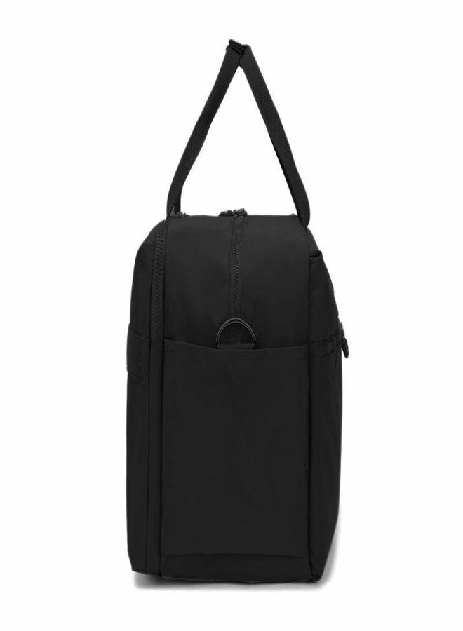 موكا حقيبة سفر صغيرة الحجم - حقيبة أمتعة بأحزمة كتف قابلة للفصل وأقسام متعددة - حقيبة واسعة للرجال والنساء (أسود) - Image 3